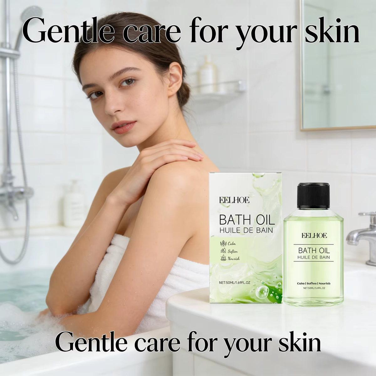 Moisturizes Bath Oil Remove Dirt Soothes Muscles Relieve Stress Promotes Relaxation Long Lasting Fragrance Body Care Shower Oil