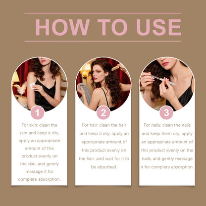 Rose Oil Face anti Aging Brightening Lasting Hydration Nourishment Firm Aromatherapy Facial Serum Reveal Radiance Body Skin Care