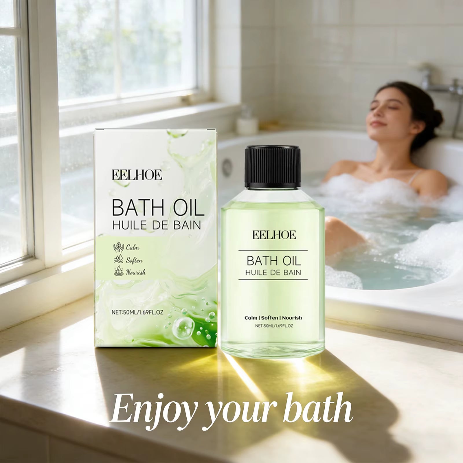 Moisturizes Bath Oil Remove Dirt Soothes Muscles Relieve Stress Promotes Relaxation Long Lasting Fragrance Body Care Shower Oil