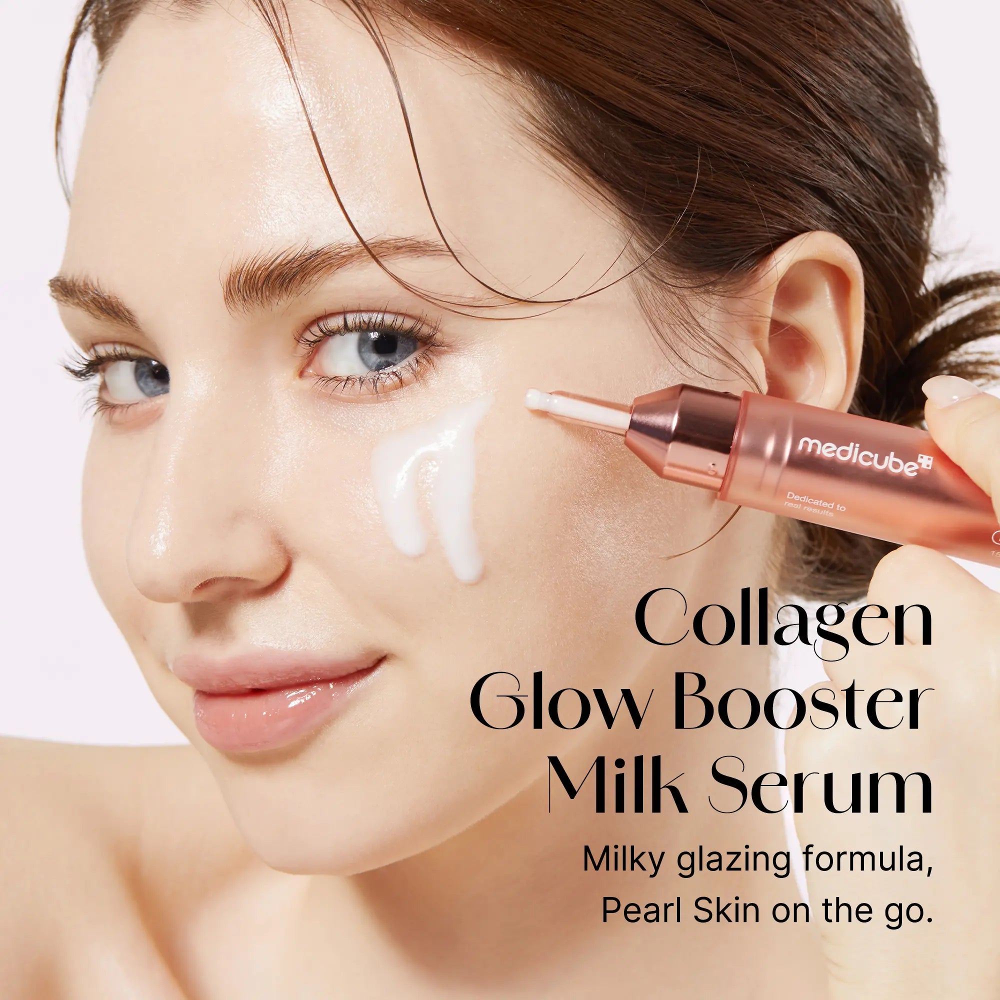 [Medicube] Milky Glow Lock Collagen Duo L Collagen Glazed Milky Glow Wrapping Mask (20-Min Use) + Collagen Glow Booster Milk Serum for Hydration & Radiance, Korean Skincare, K-Beauty