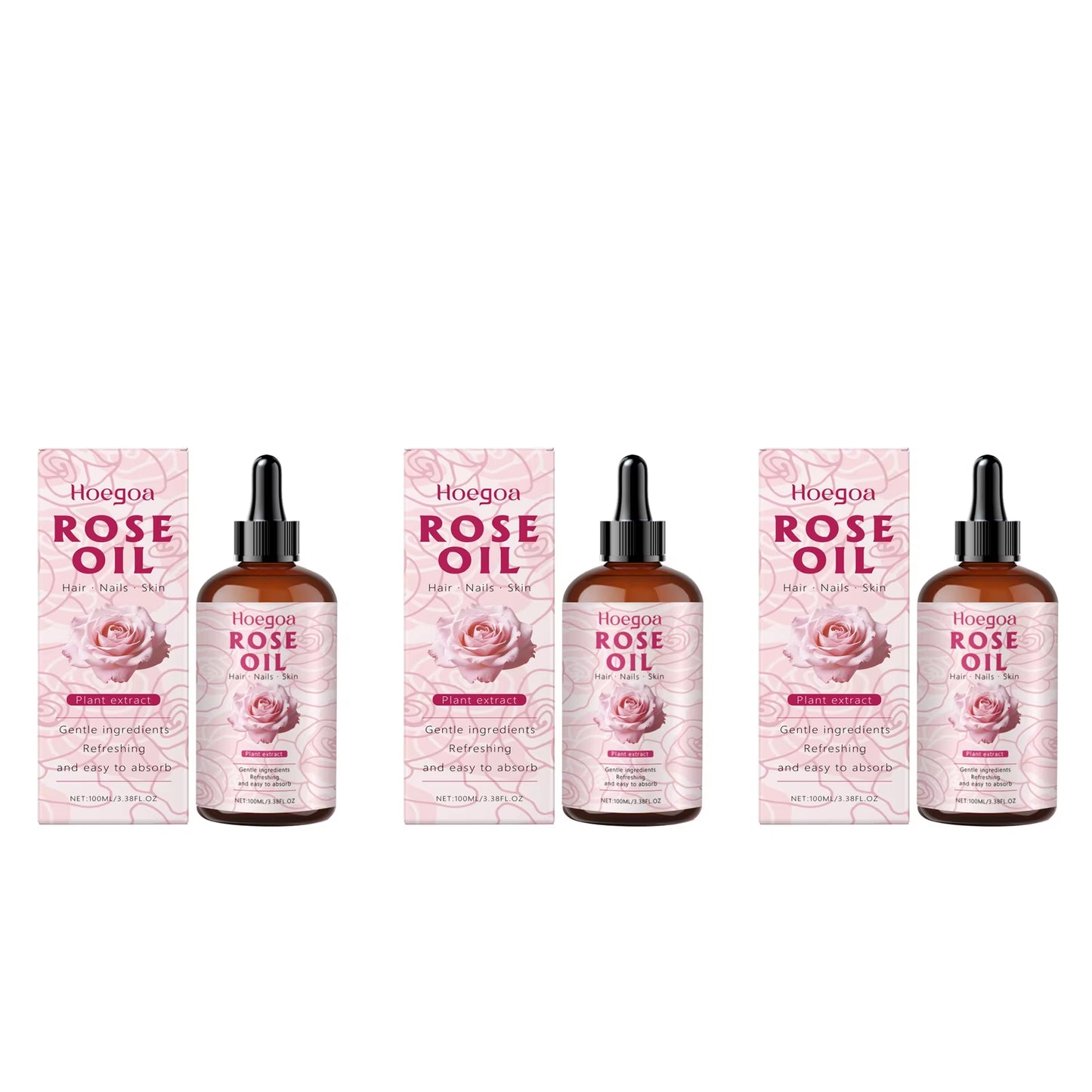 Rose Oil Face anti Aging Brightening Lasting Hydration Nourishment Firm Aromatherapy Facial Serum Reveal Radiance Body Skin Care